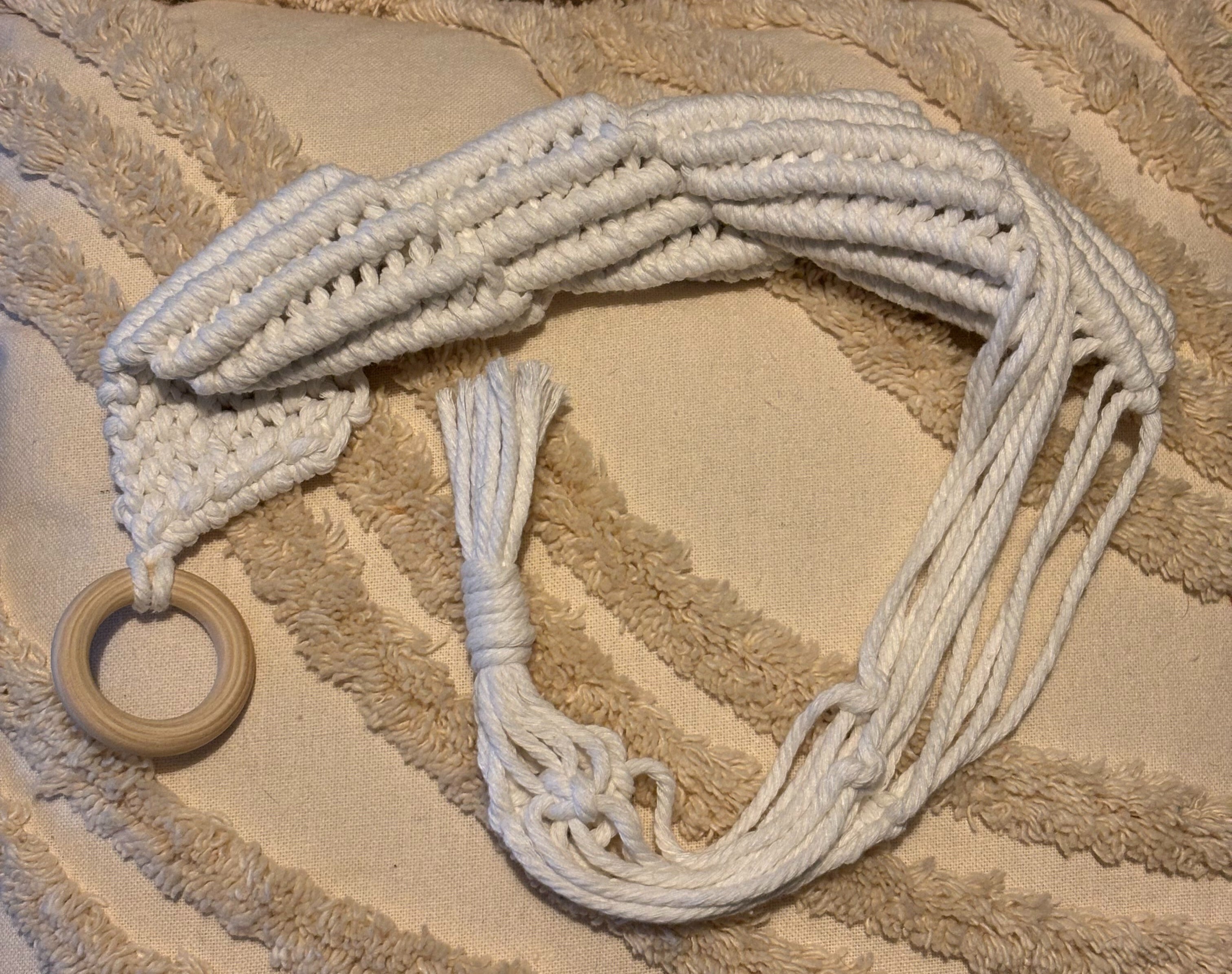 🌿 PORTE-PLANTE SPIRALE SUSPENDU, macramé – décoration murale bohème 🌿