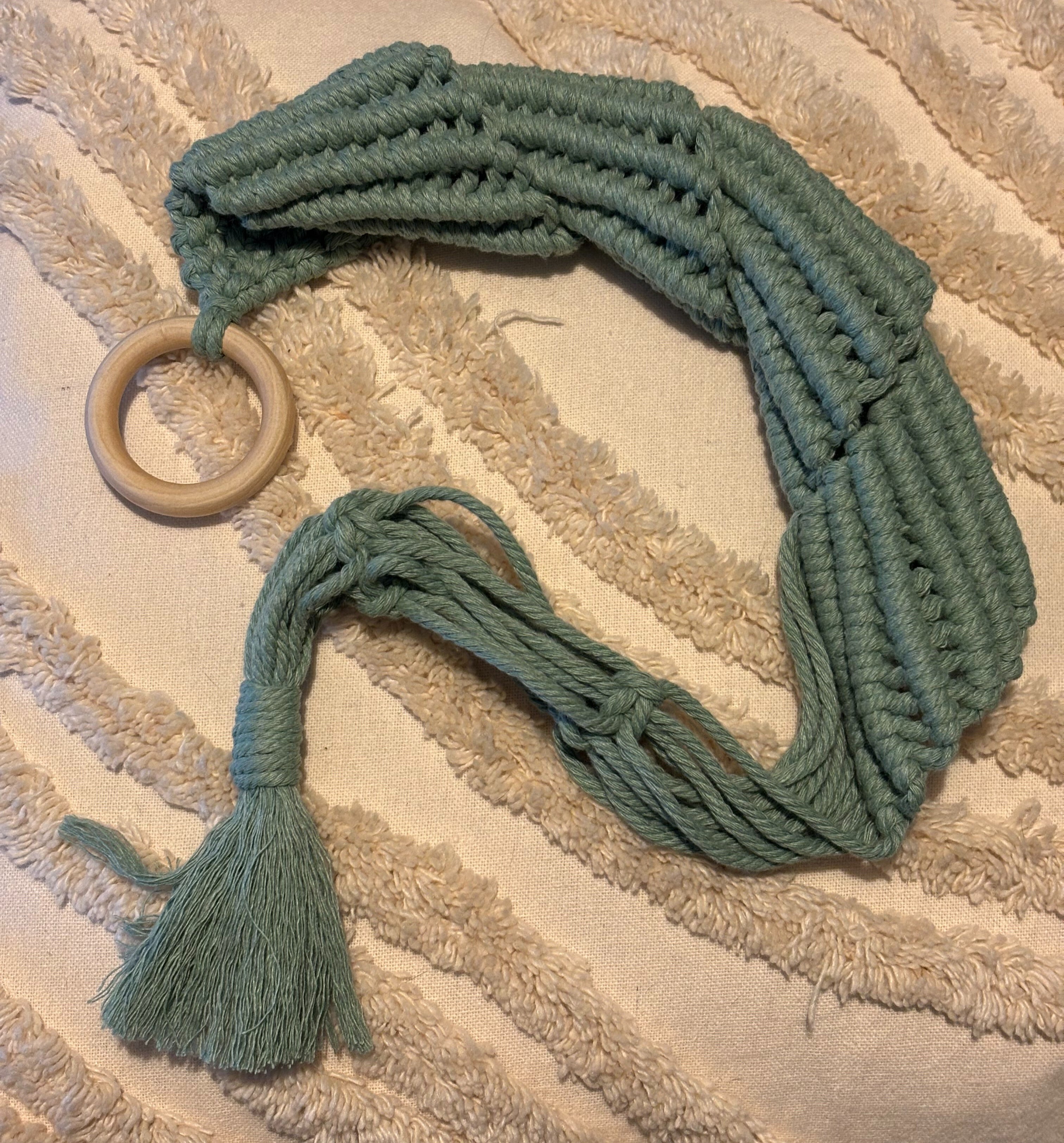 🌿 PORTE-PLANTE SPIRALE SUSPENDU, macramé – décoration murale bohème 🌿