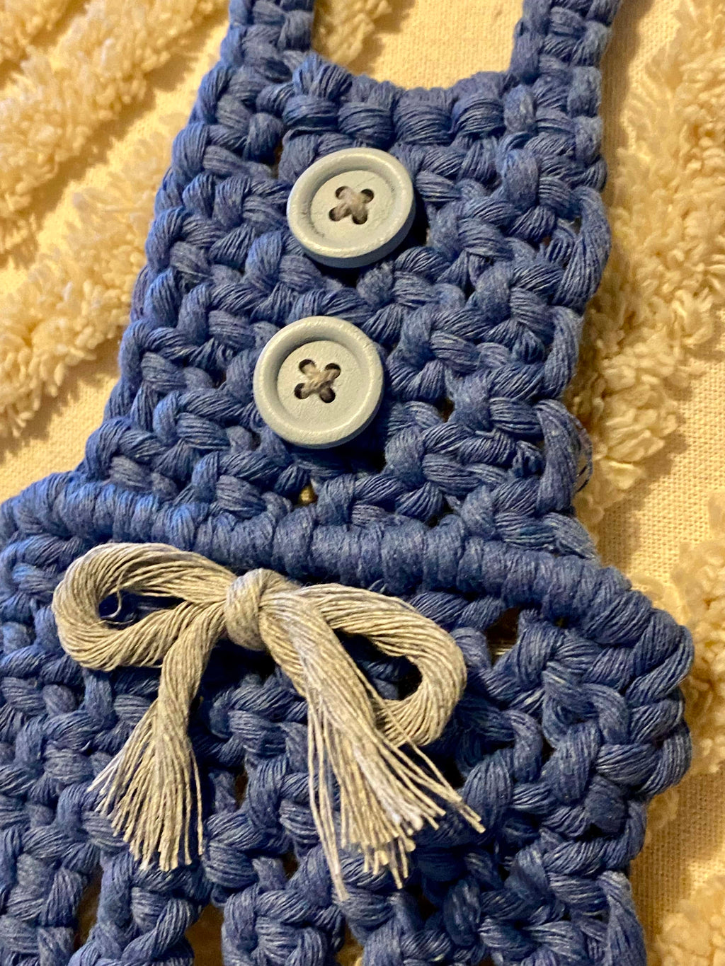 SALOPETTE EN MACRAME - Décoration chambre d'enfant