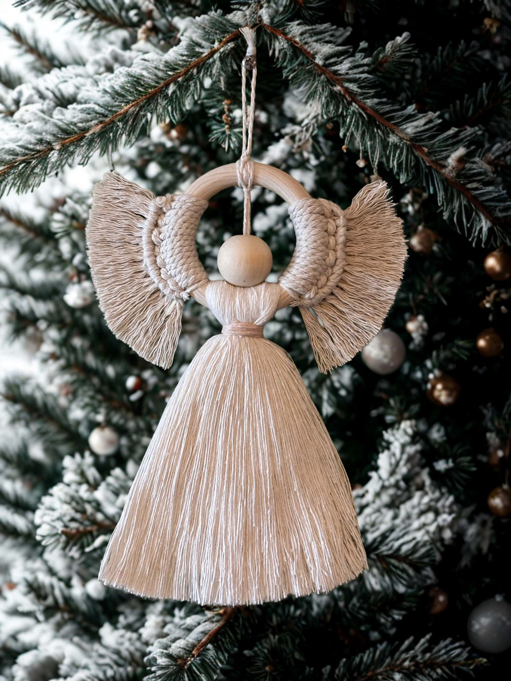 ANGE en macramé, décoration de Noël