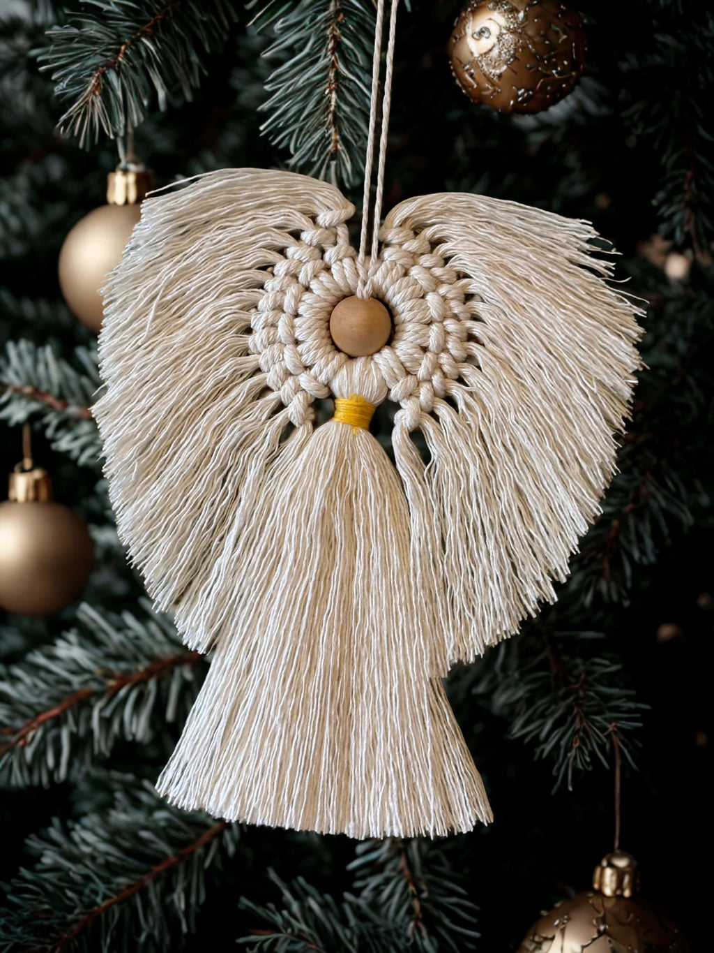 ANGE en macramé, décoration de Noël