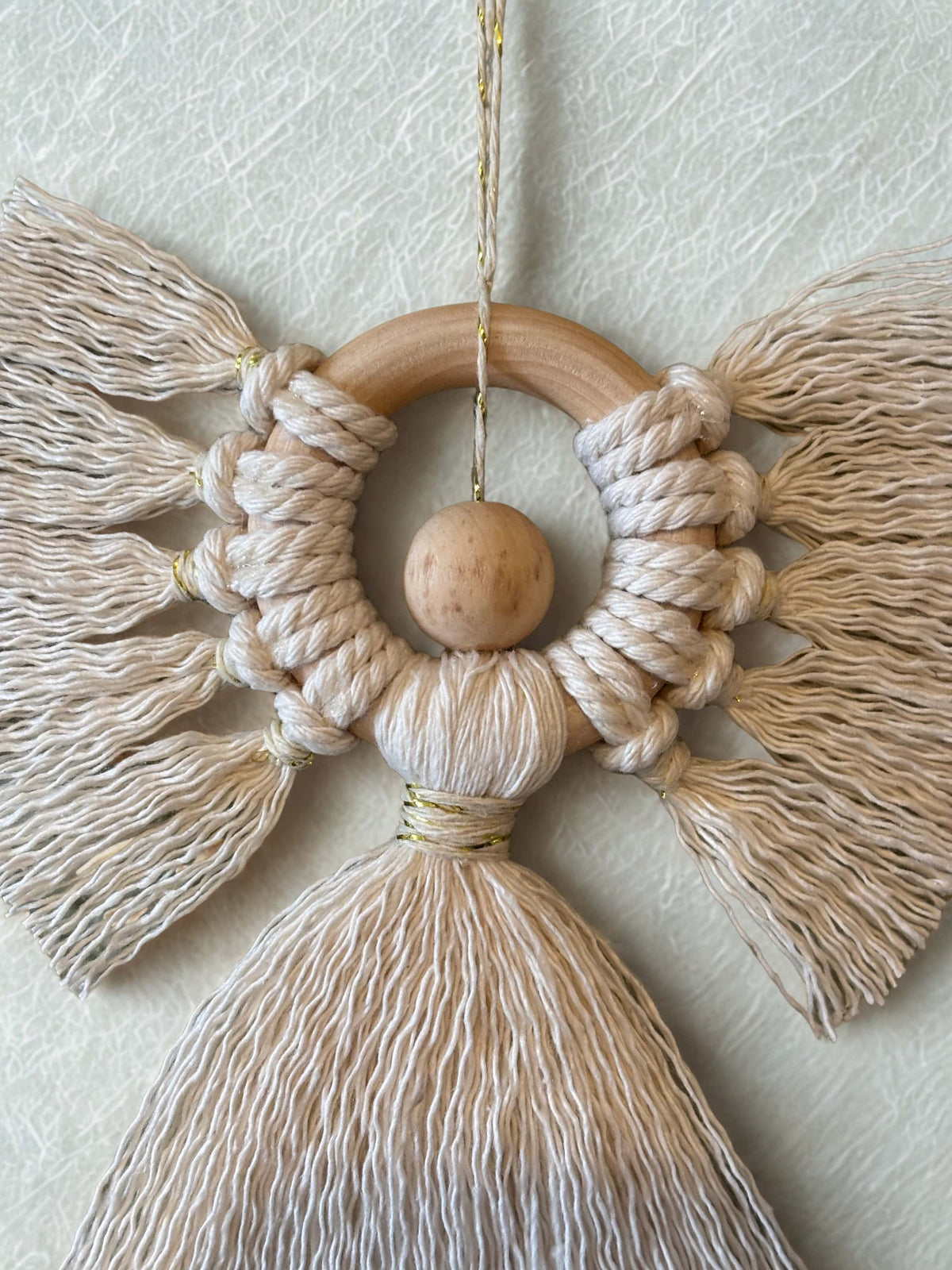 ANGE en macramé, décoration de Noël