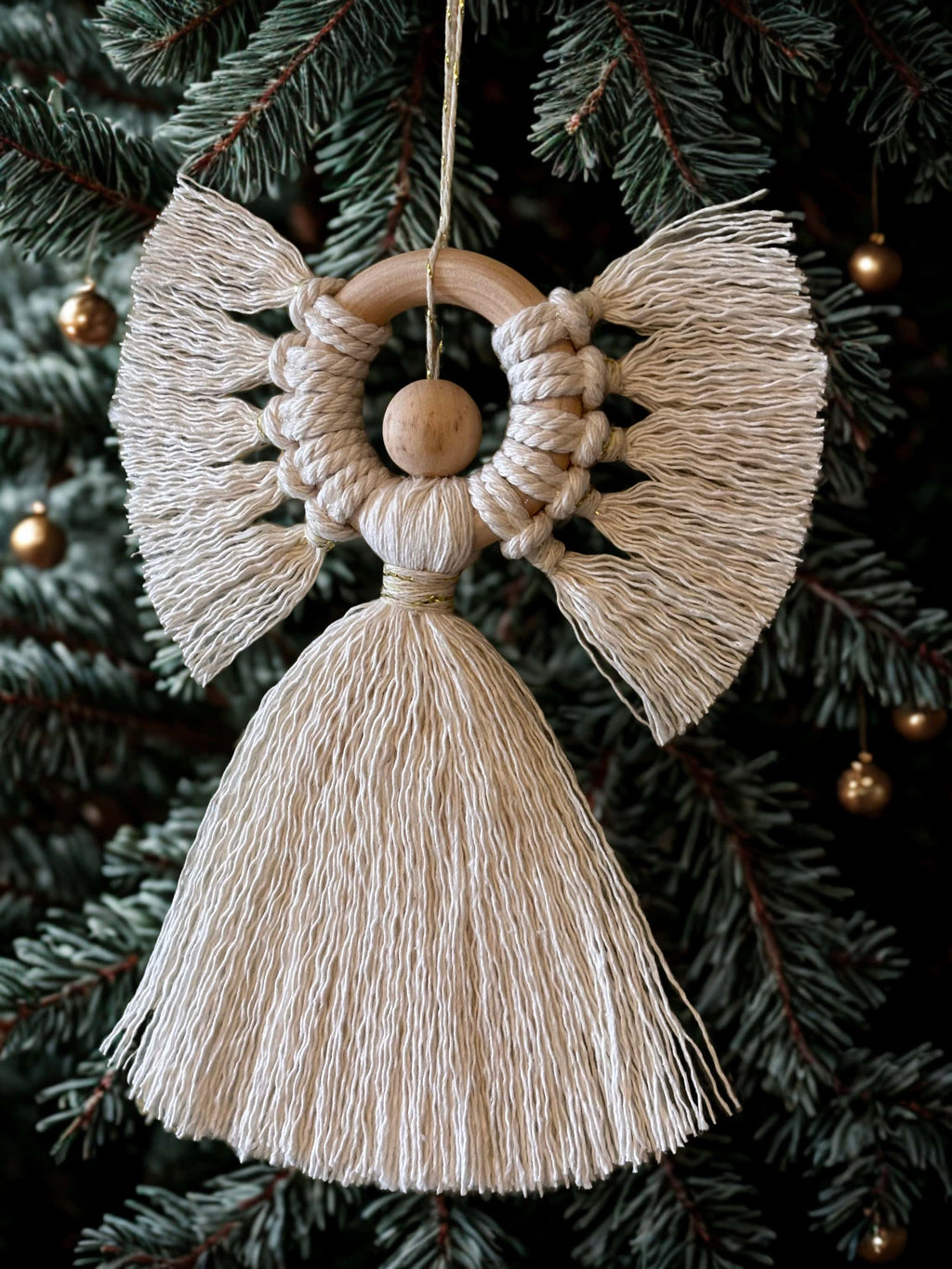 ANGE en macramé, décoration de Noël